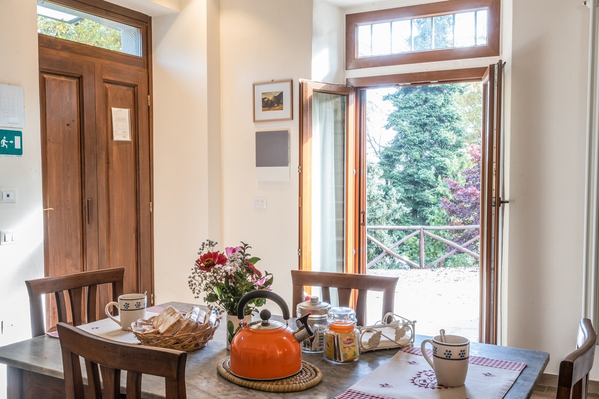 Appartamento cristina - Sala da pranzo con vista su cortile